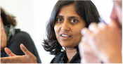 image of a learner engaging in conversation